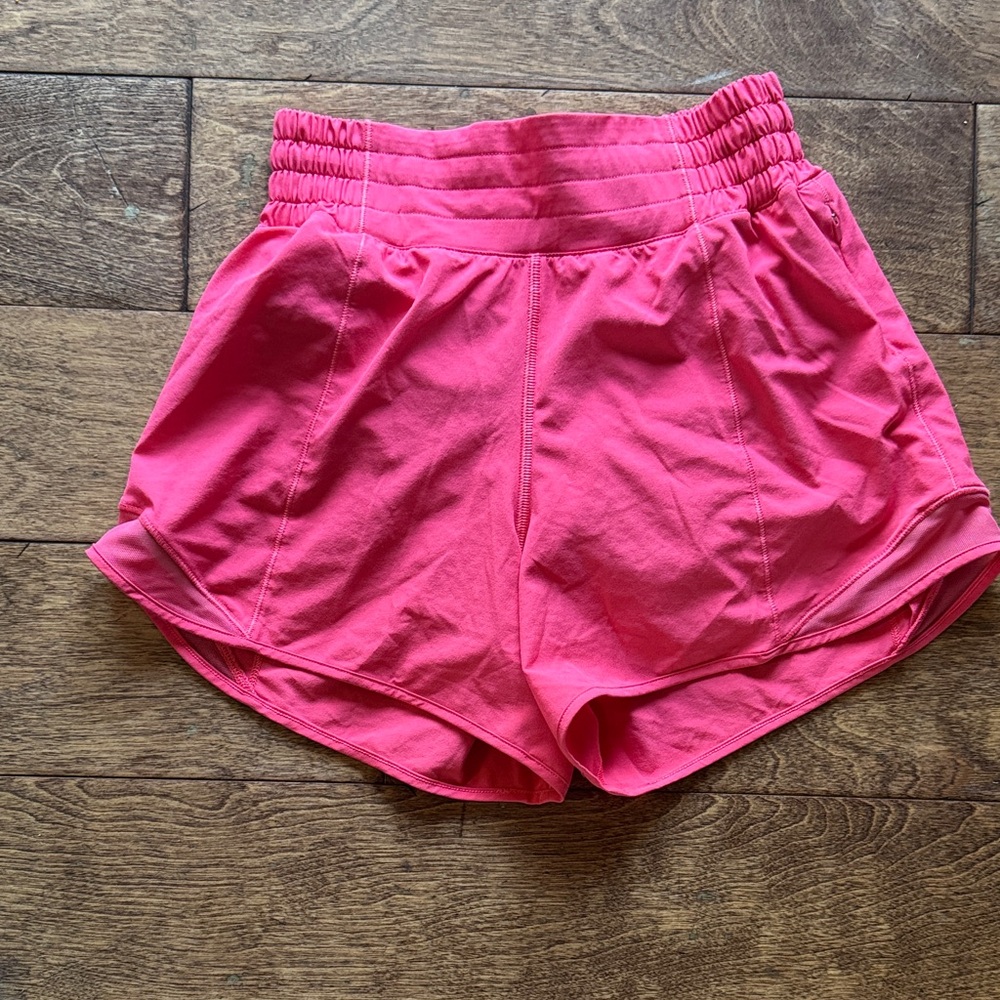 lululemon athletica Pink High-Waist Athletic Shorts